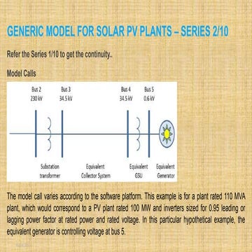 Solar pv grid models generic parameters series_2_of_10