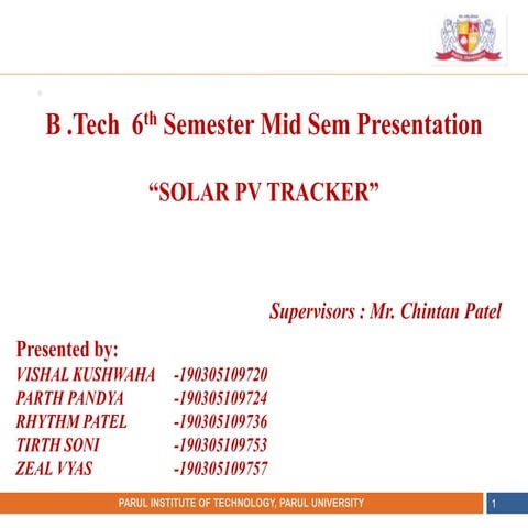 Solar pv tracker