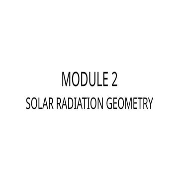 SOLAR RADIATION GEOMETRY for engineers in mechanical.pptx