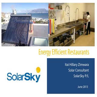 Energy Efficient Restaurants
