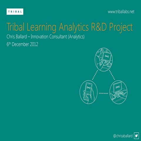 Tribal Learning Analytics R&D Project - SoLAR Storm Presentation