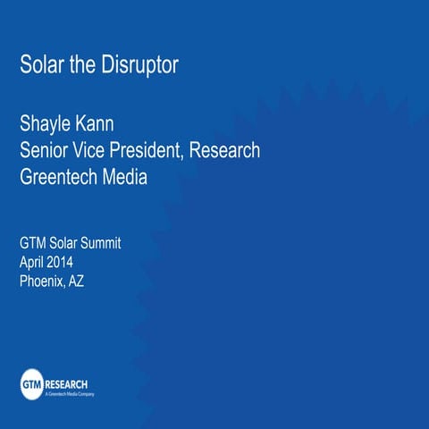 GTM Research: Global Solar Market Trends