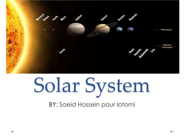 Solar system (simple definition)