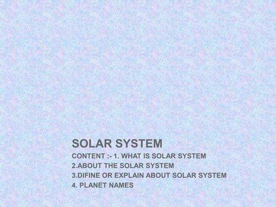 Solar System informative PowerPoint Slide | PPT