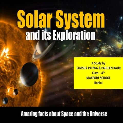 Solar system - a powerpoint presentation by Tanisha Pahwa - 5th