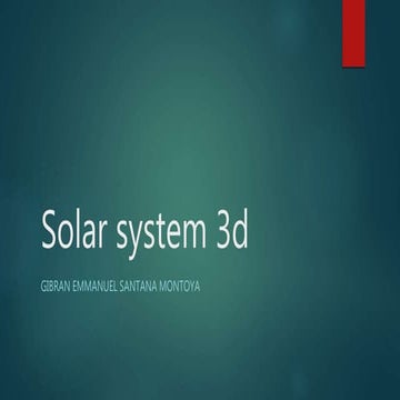Solar system 3d | PPTX