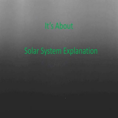Presentasi Sistem Tata SuryaㅡSolar System Explanation
