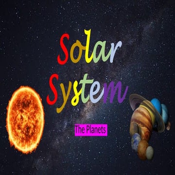 The Solar System is the collection of celestial bodies bound together ...