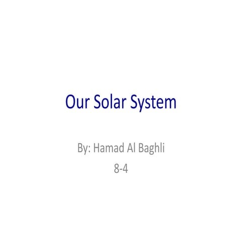 Solar system powerpoint