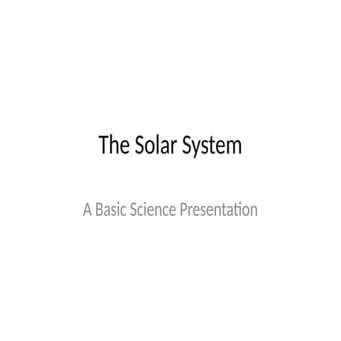 Presentation_ on solar system for class 2 | PPTX