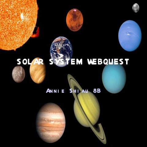 Solar system webquest