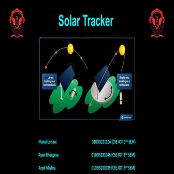 Innovative Solar Tracker System Using ESP32 and Sensors for Enhanced ...