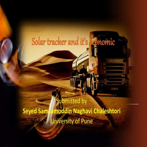 Solar Trackers  & Its Economic