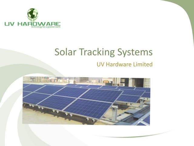 UVH Solar tracking feasibilty UK & ...
