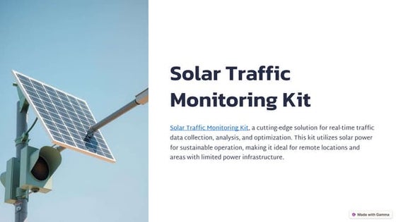 Remote Solar Security Camera - Sun In One | PPTX