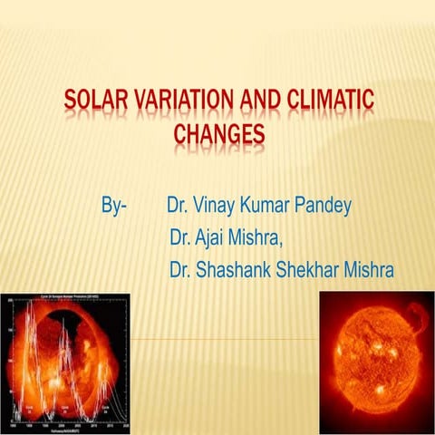 Solar variation and climatic changes 