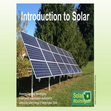 Solar 101 - Solar Energy for Homeowners | PPTX