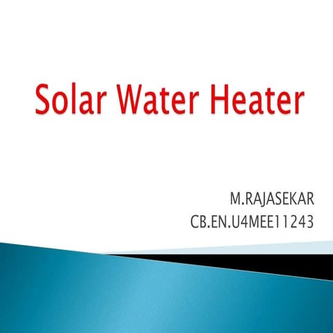 Working Principle of Solar Water Heater | ODP