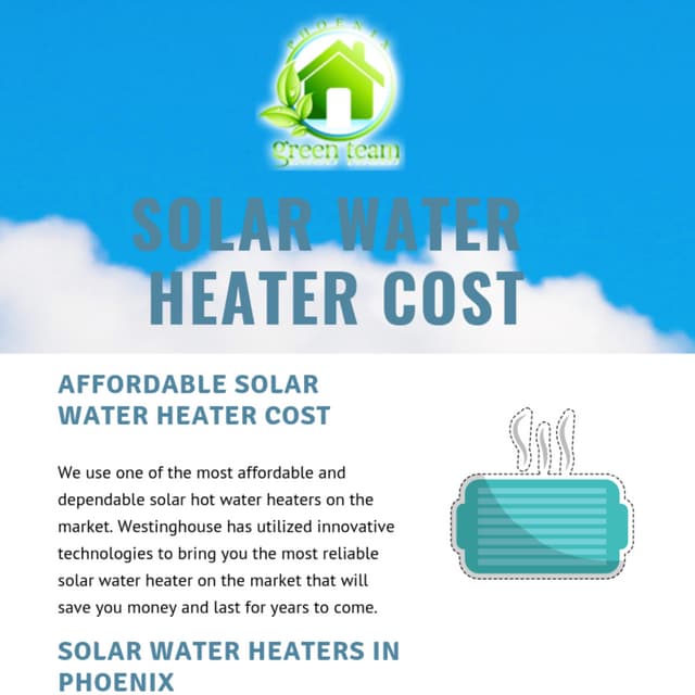 Solar Water Heater Cost