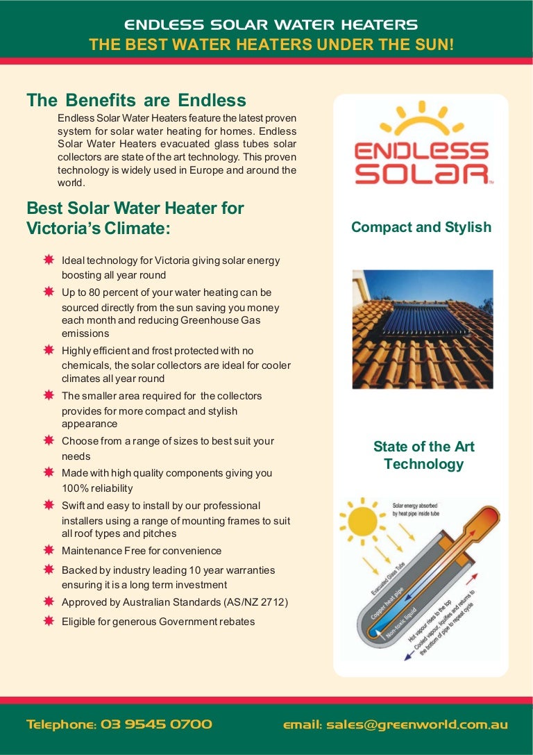 Solar water heaters