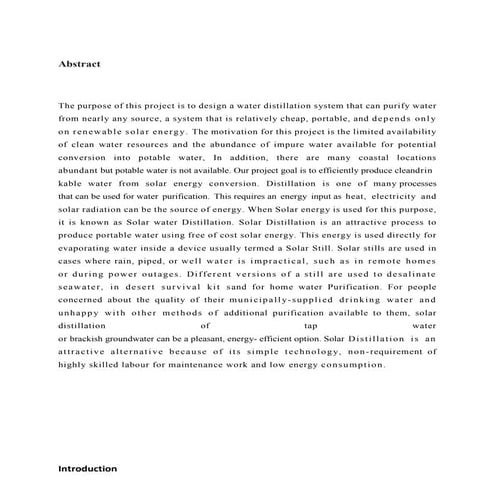 Solar water purifier