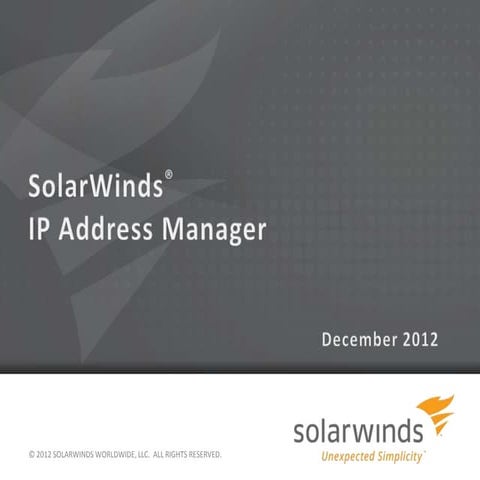 SolarWinds IP Address Manager New Version 3.1 is here!