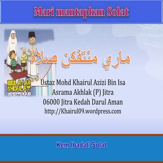 Kaedah Solat Yang Betul
