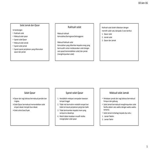 Solat jamak dan qasar