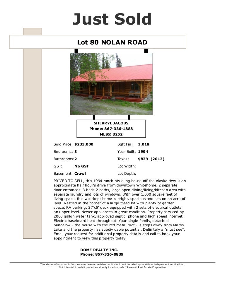 Sold whitehorse real estate lot 80 nolan road