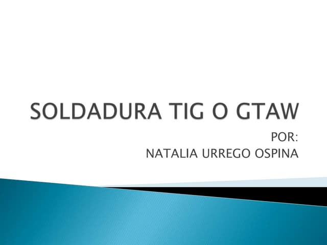 Soldadura tig