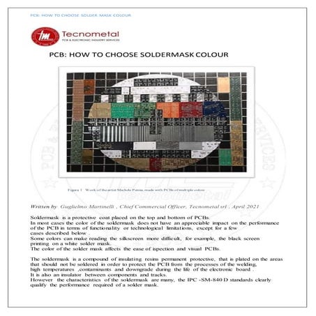 PCB Soldermask color | DOCX