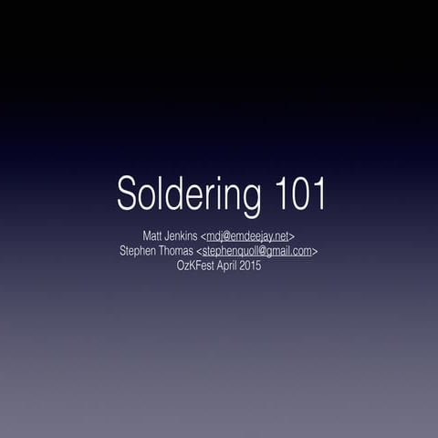 Soldering 101