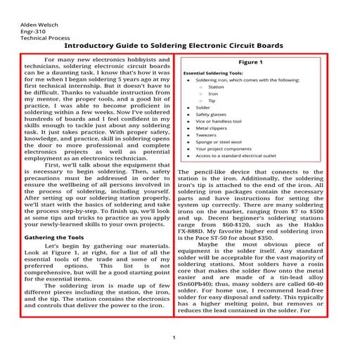 Know how to solder and guide for Beginners
