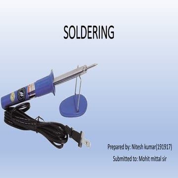 Soldering ppt | use of soldering | application of soldering | 