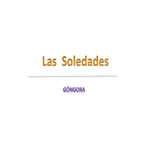 Soledades