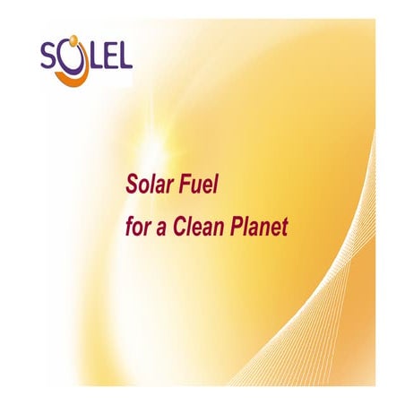 La présentation de Solel au 1er CleanTuesday sur Cleantech Republic