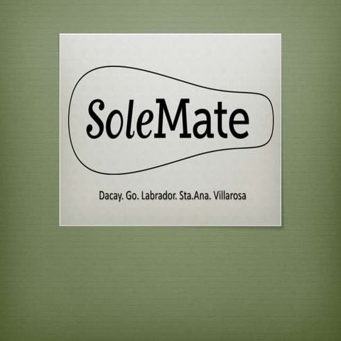 SoleMate | PPT