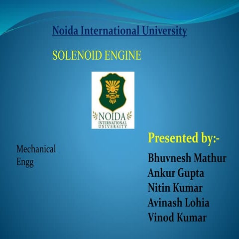 Solenoid engine