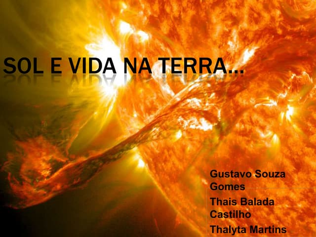 Sol e vida na Terra | PPTX