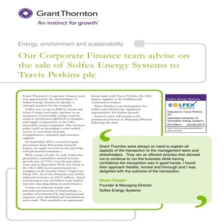 Solfex energy systems   deal flyer