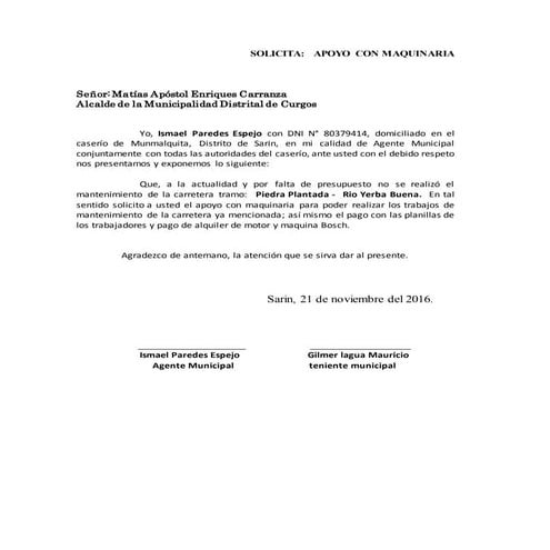 Solicita maquinaria 1