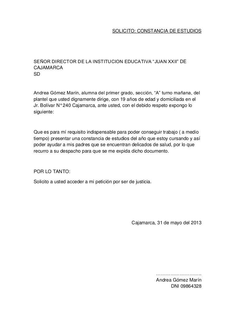 Solicito
