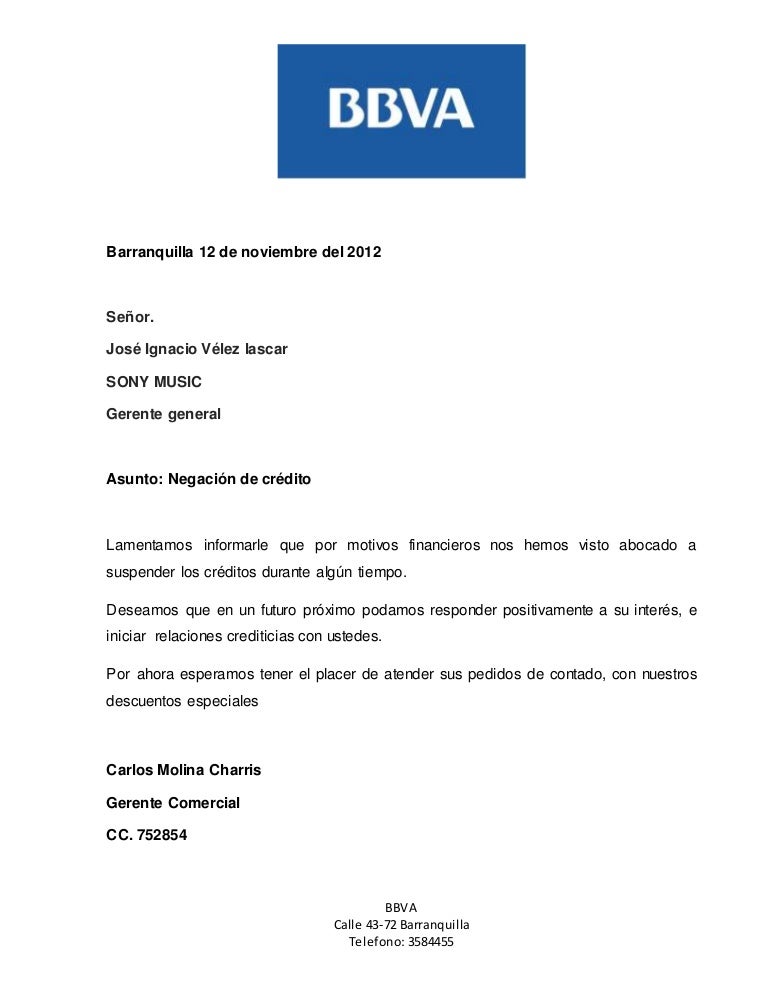 cartas de solicitud de credito carta de solicitud