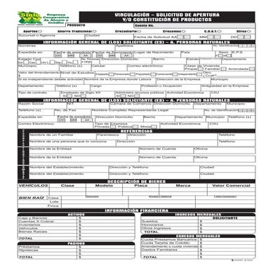 Solicitud de ingreso