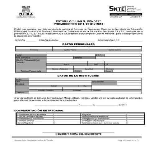 Solicitud j.n.méndez