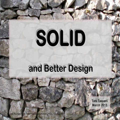 SOLID and Better Design