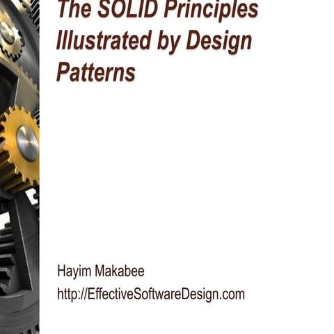 The SOLID Principles Illustrated by Design Patterns | PPT