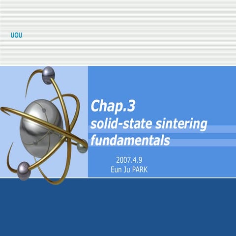 Solid State Sintering Fundamentals