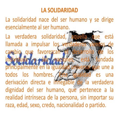El valor de la solidaridad. | PDF