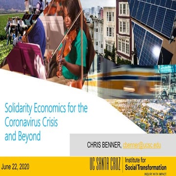 Solidarity economics for the coronavirus and beyond